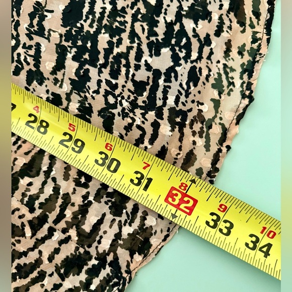 Zara Animal Print Milkmaid Dress with Velvet Bow - Size M - Picture 11 of 14